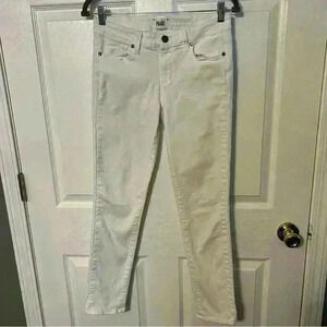 Paige Jeans Womens White Denim Ankle Jeans Size 27 GUC, no rips, stains or odors